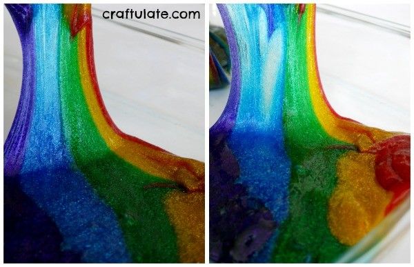 Sparkly Rainbow Slime - Craftulate