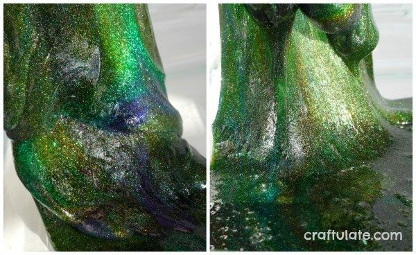 Sparkly Rainbow Slime by Craftulate