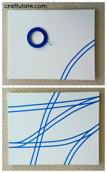 Train Track Art from Craftulate