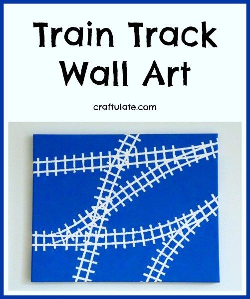 Train Track Art from Craftulate
