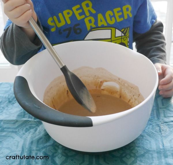 Easter Chocolate Slime - sensory play recipe to make at home!