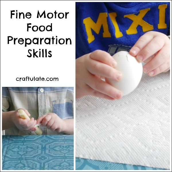 Fine Motor Food Preparation Skills for young kids to try