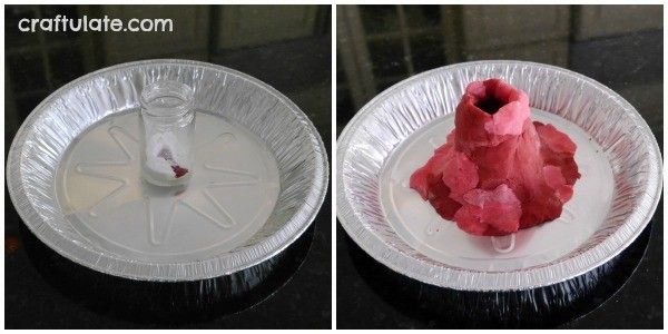 Classic Play Dough Volcano Activity from Craftulate