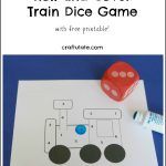 Roll and Cover Train Dice Game