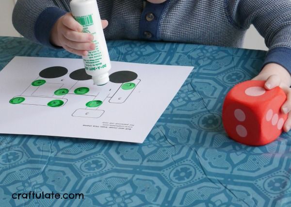 Roll and Cover Train Dice Game from Craftulate FREE PRINTABLE