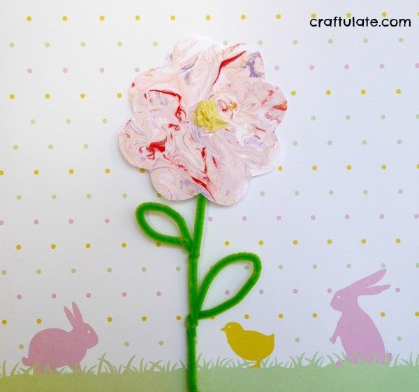 Pretty Spring Flower Craft for kids to make