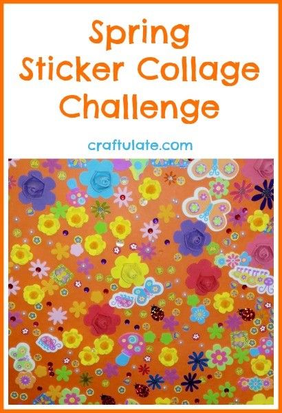Spring Sticker Collage Challenge - great for groups!