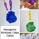 Handprint Birthday Cake Cards