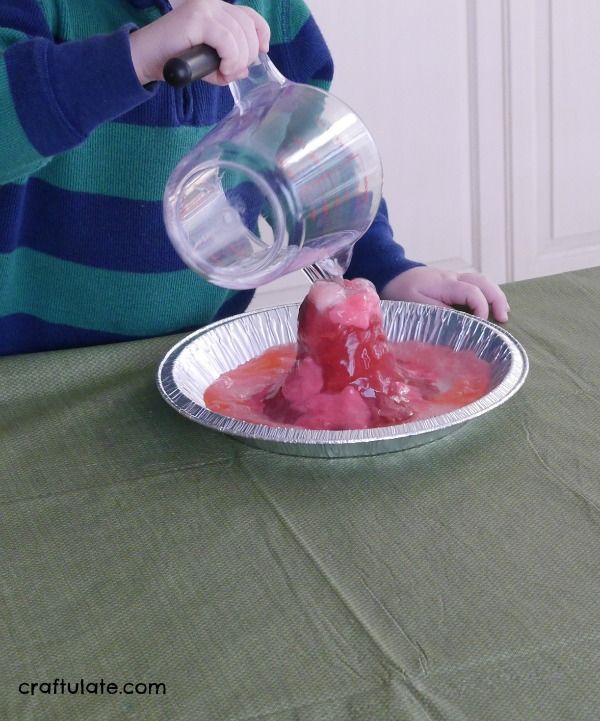 Classic Play Dough Volcano Activity from Craftulate