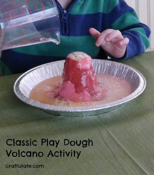 Classic Play Dough Volcano Activity - Craftulate