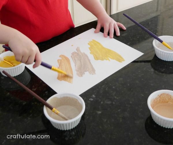 Sensory Spice Painting - process art for kids with an aromatic twist!