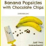 Banana Popsicles with Chocolate Chips