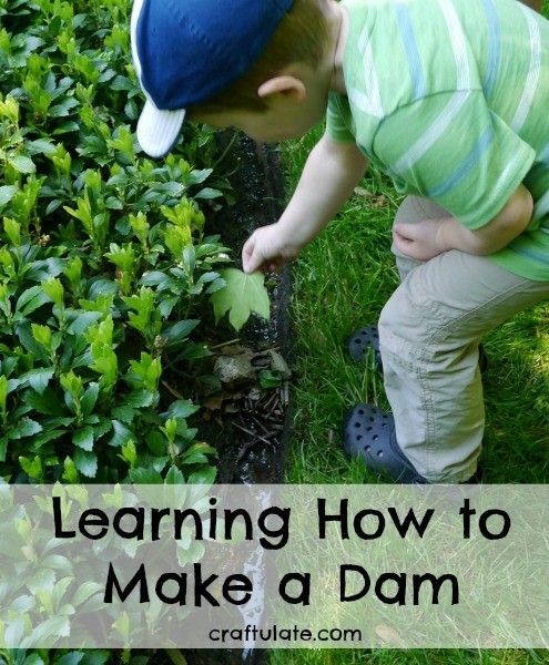Learning How to Make a Dam - a great trial and error exercise for kids!