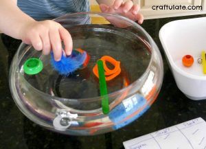 Sink or Float Experiment with Craft Materials - Craftulate