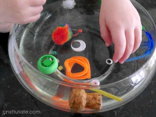 Sink or Float Experiment with Craft Materials