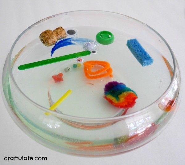 Sink or Float Experiment with Craft Materials