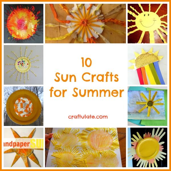 10 Sun Crafts for Summer from Craftulate