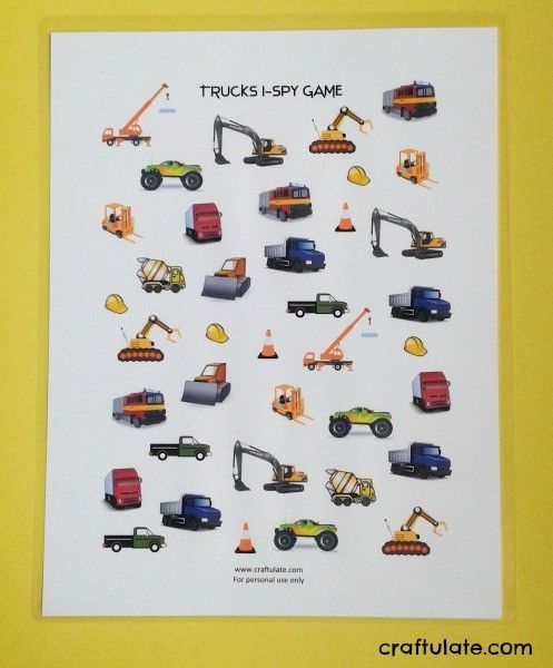 I Spy Trucks Game