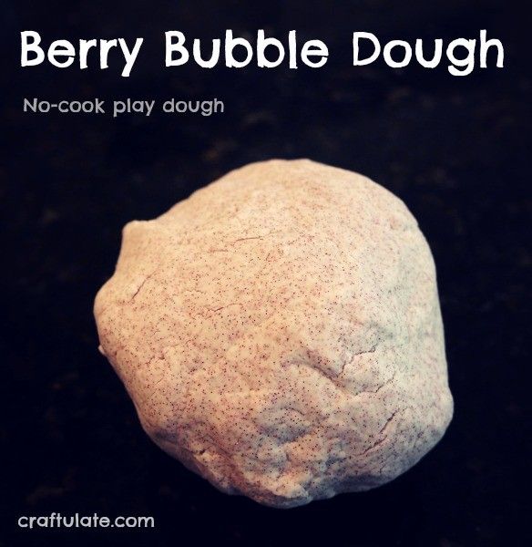 Berry Bubble Dough - no cook play dough made from liquid hand soap!