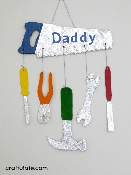 Father's Day Tool Craft - a gift idea for a handy dad!