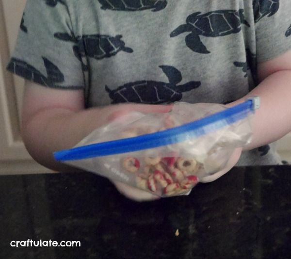 Fine Motor Cereal Fish Craft