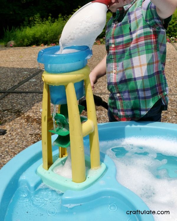 Soap Foam Water Play - Craftulate