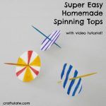 Super Easy Homemade Spinning Tops