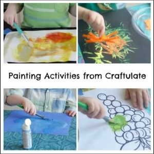 Painting Activities from Craftulate