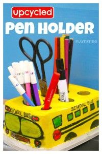 School Bus Pen Holder