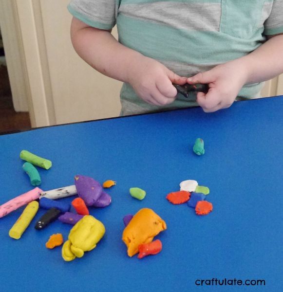 Squashed Clay Art for Kids