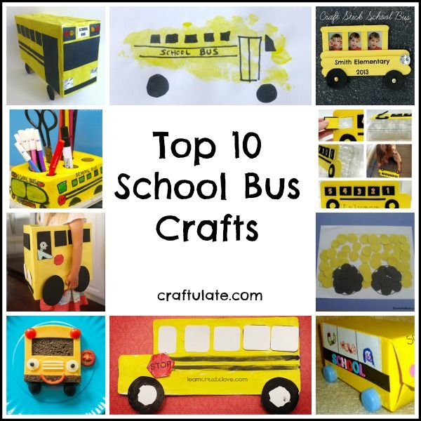 school bus art projects