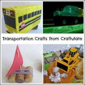 Transportation Crafts from Craftulate