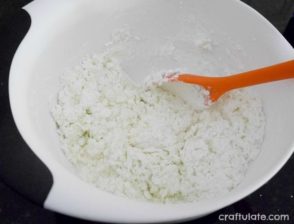 Apple Conditioner Playdough - made with hair conditioner!