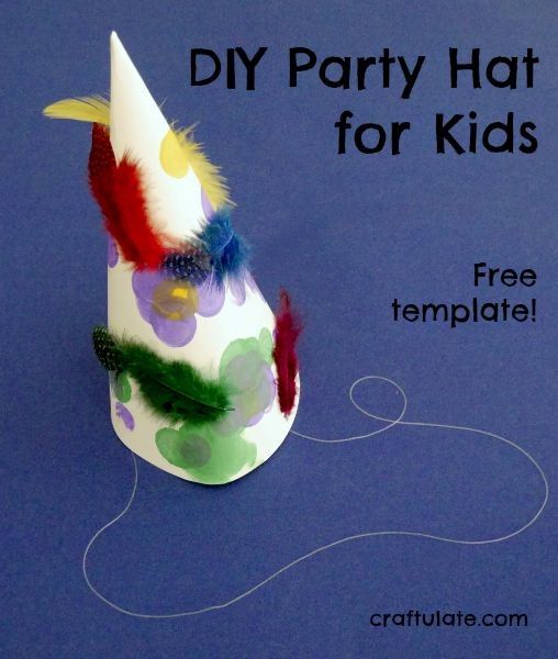 DIY Party Hat for Kids - with free template