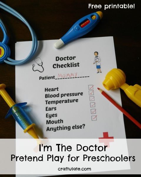 I'm The Doctor Pretend Play for Preschoolers