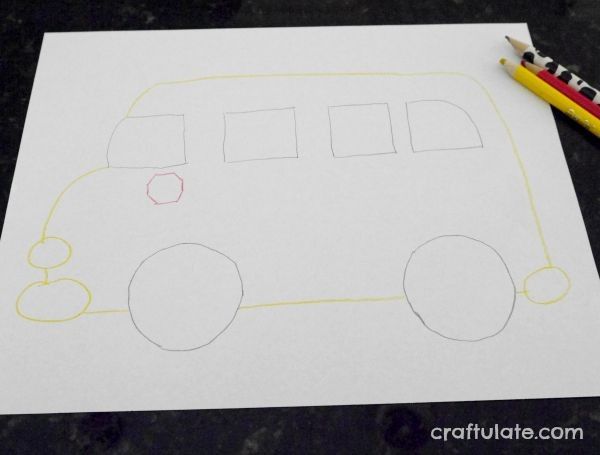 Fine Motor School Bus Activity