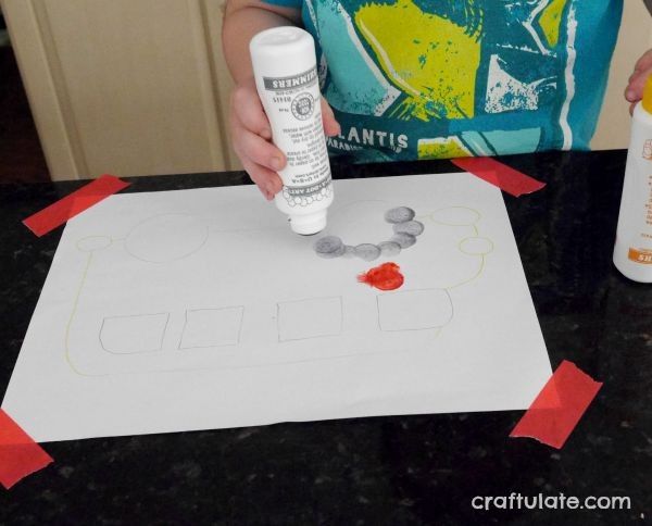 Fine Motor School Bus Activity