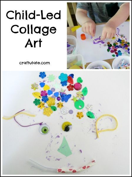 Child-Led Collage Art - a process art activity