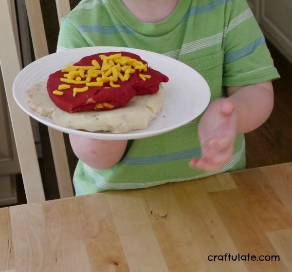 Make a Pizza Play Dough Activity - Craftulate