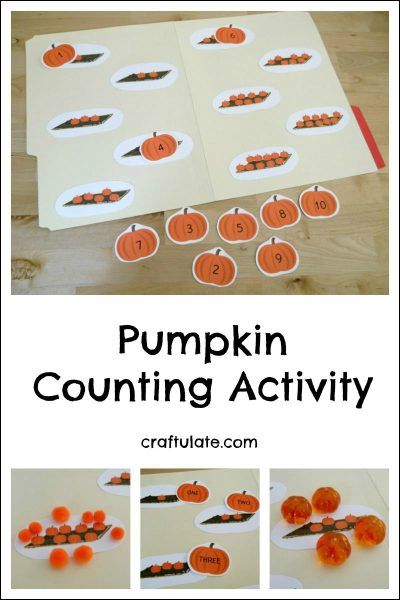 Pumpkin Counting Activity - perfect for preschoolers