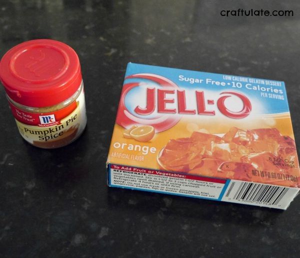 Fine Motor Jello Pumpkin Hunt