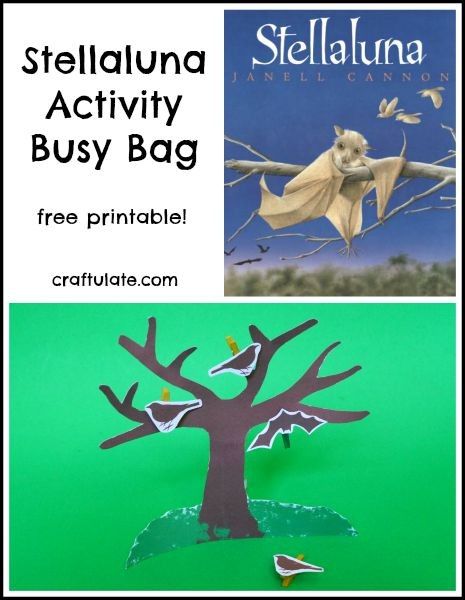 Stellaluna Activity Busy Bag with free printable