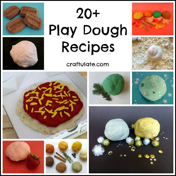 20+ Play Dough Recipes - kids will love these!