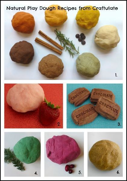 Natural Playdough Recipes from Craftulate