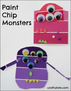 Paint Chip Monsters - Craftulate