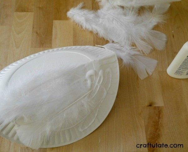 Paper Plate Swan Craft