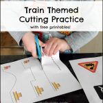 Train Themed Cutting Practice