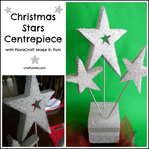 Christmas Stars Centrepiece with FloraCraft Make It: Fun!