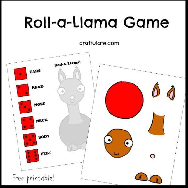 Roll-a-Llama Game - Craftulate