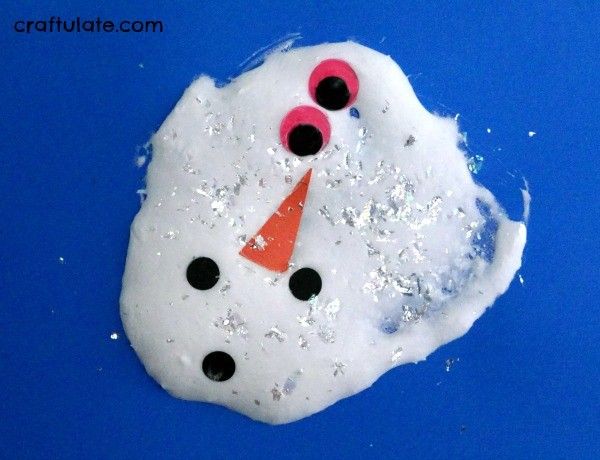 Learning and Exploring Through Play: Melted Snowman Painting Craft